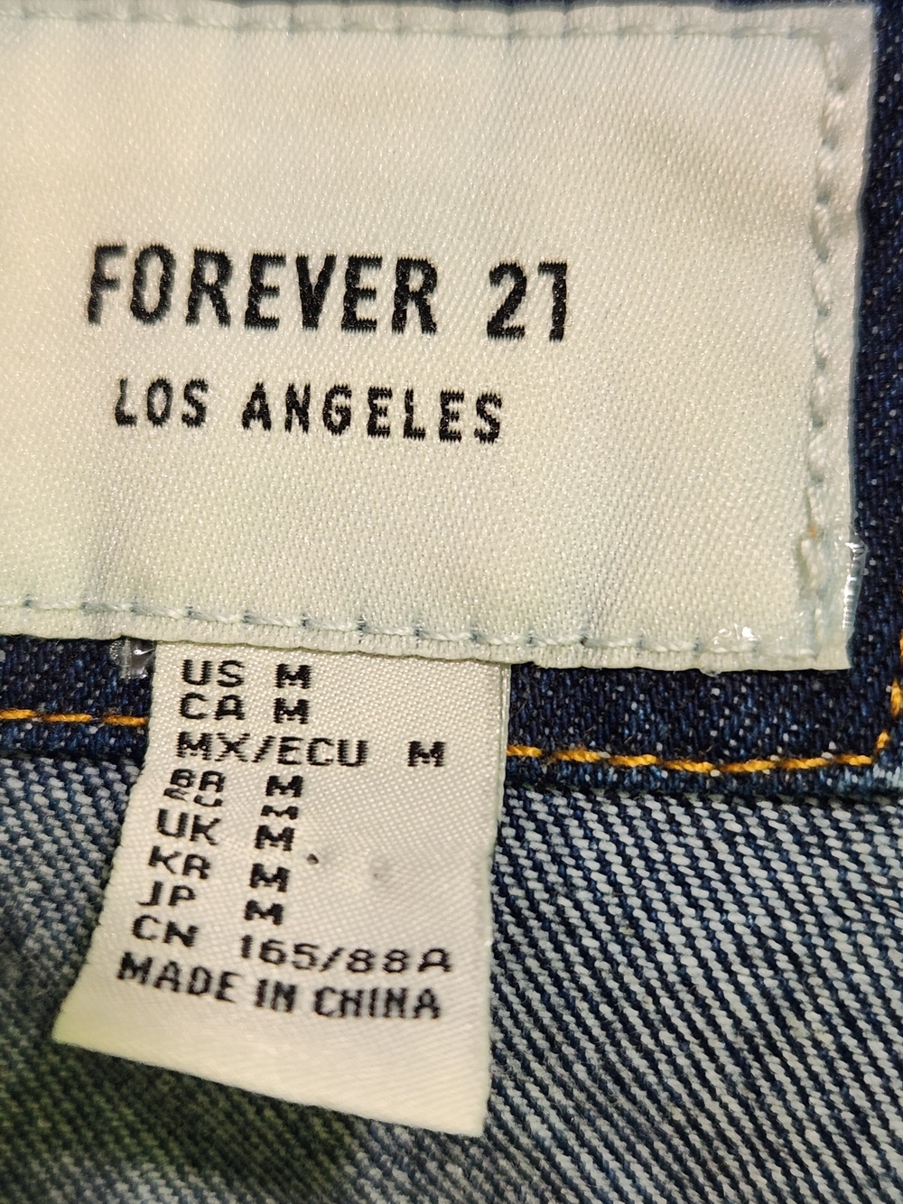 Forever 21 Dark Blue Denim Jean Jacket - Picture 4 of 5